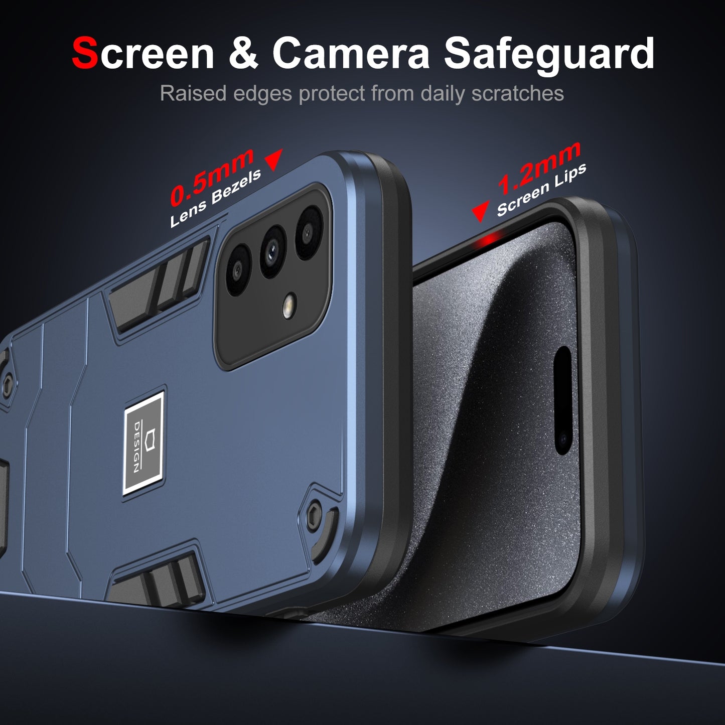 Samsung Galaxy A15 2 in 1 Shockproof, Lightweight Phone Case with TPU+PC Material, Fashionable Design, and Precise Cut-outs