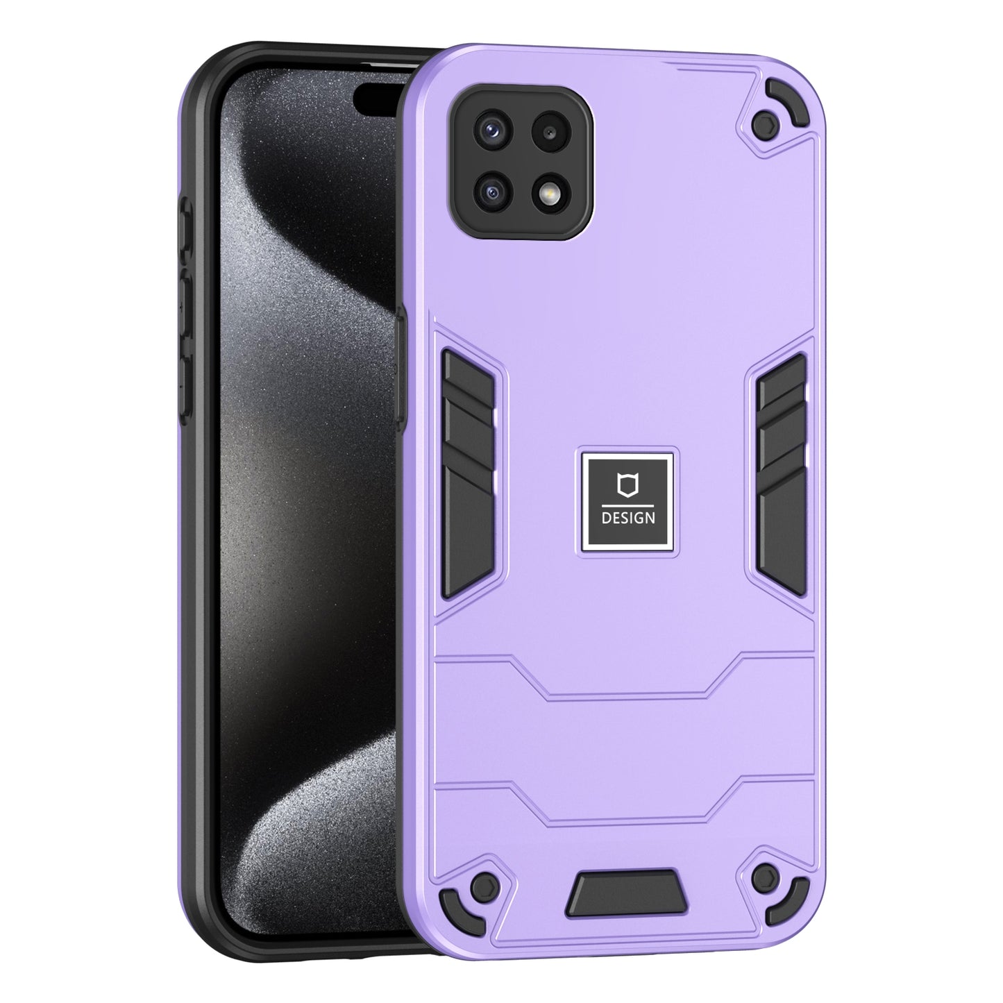 Samsung Galaxy A22 5G 2 in 1 Shockproof, Lightweight Phone Case with TPU+PC Material, Fashionable Design, and Precise Cut-outs