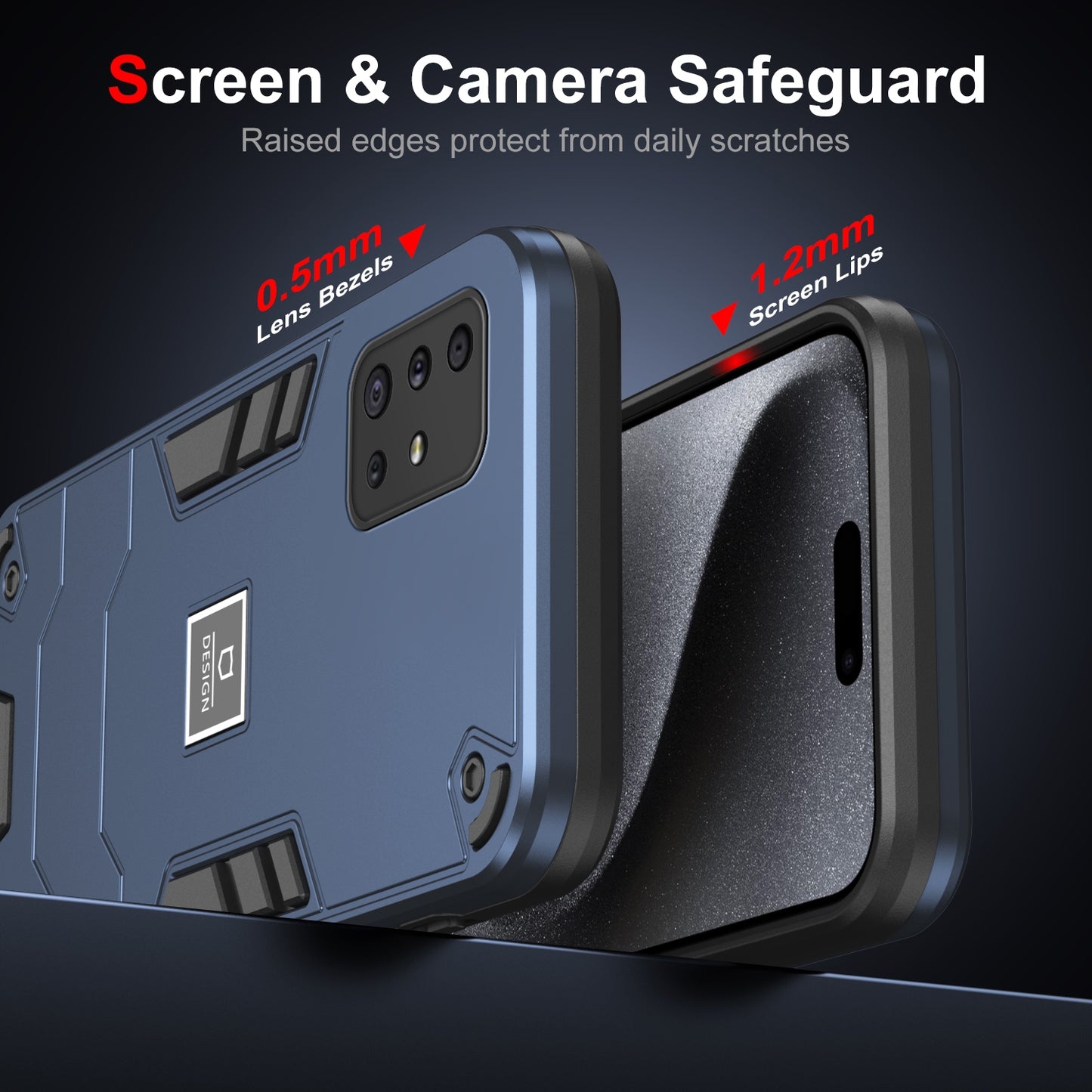 Samsung Galaxy A51 4G 2 in 1 Shockproof, Lightweight Phone Case with TPU+PC Material, Fashionable Design, and Precise Cut-outs