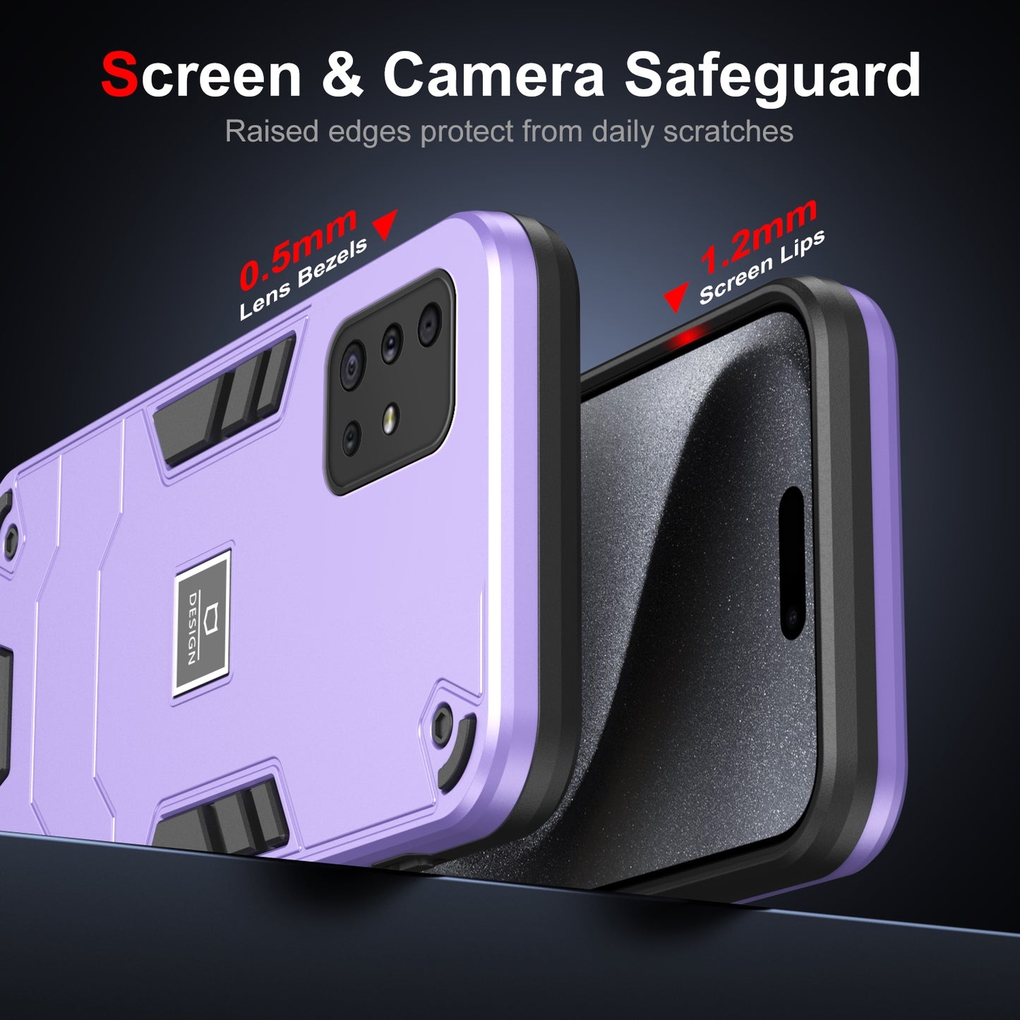Samsung Galaxy A51 4G 2 in 1 Shockproof, Lightweight Phone Case with TPU+PC Material, Fashionable Design, and Precise Cut-outs
