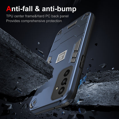 Samsung Galaxy M13 2 in 1 Shockproof, Lightweight Phone Case with TPU+PC Material, Fashionable Design, and Precise Cut-outs