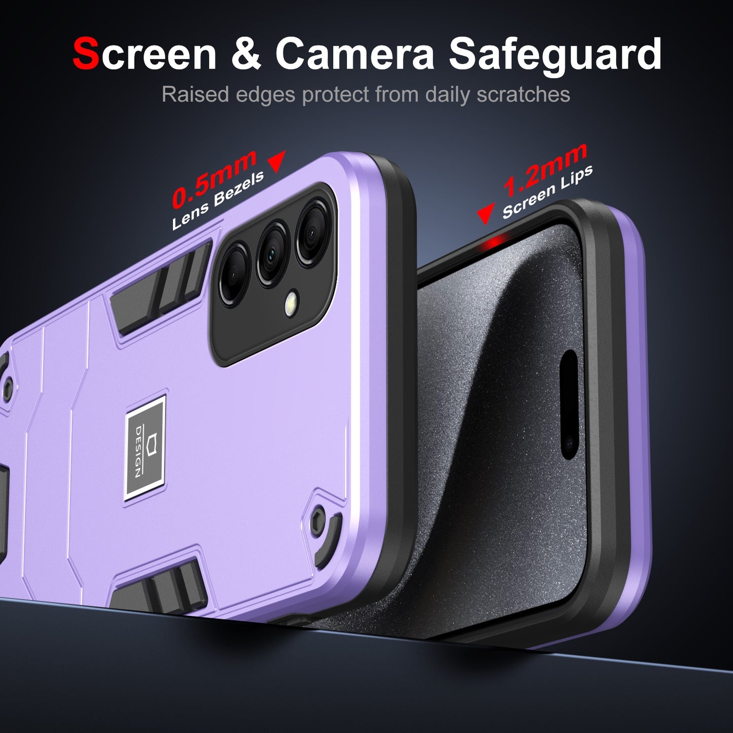 Samsung Galaxy M14 2 in 1 Shockproof, Lightweight Phone Case with TPU+PC Material, Fashionable Design, and Precise Cut-outs