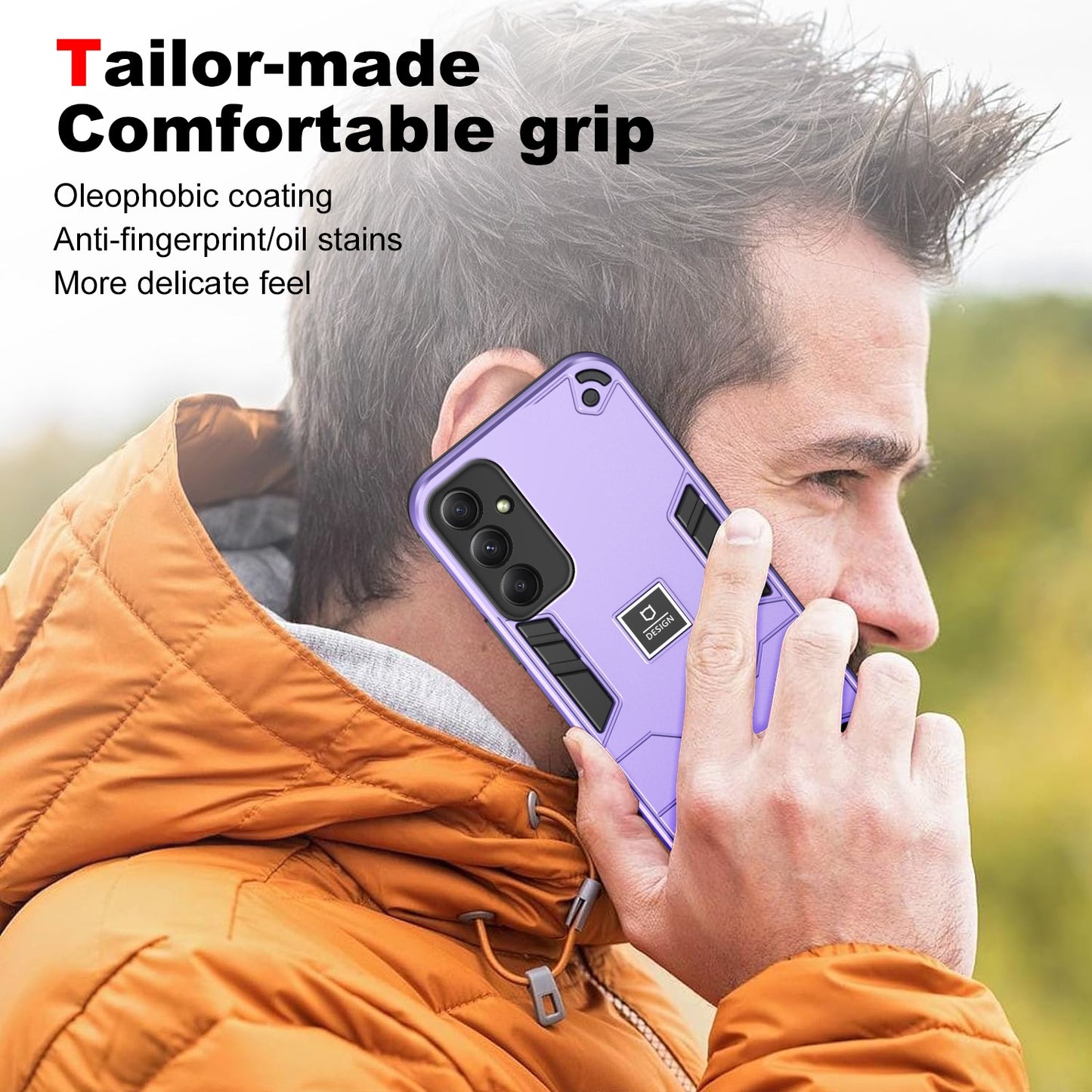 Samsung Galaxy M34 5G 2 in 1 Shockproof, Lightweight Phone Case with TPU+PC Material, Fashionable Design, and Precise Cut-outs