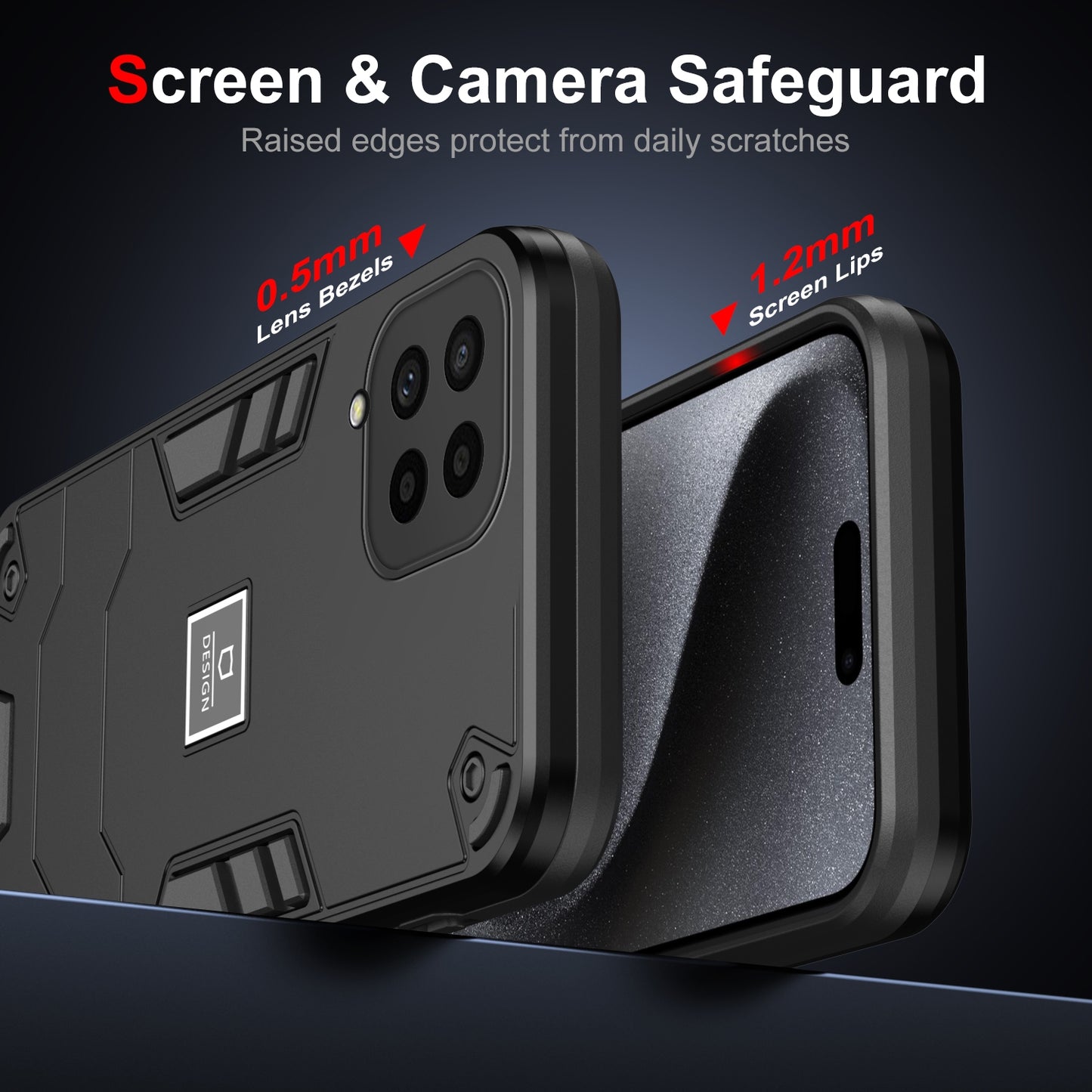 Samsung Galaxy M53 5G 2 in 1 Shockproof, Lightweight Phone Case with TPU+PC Material, Fashionable Design, and Precise Cut-outs