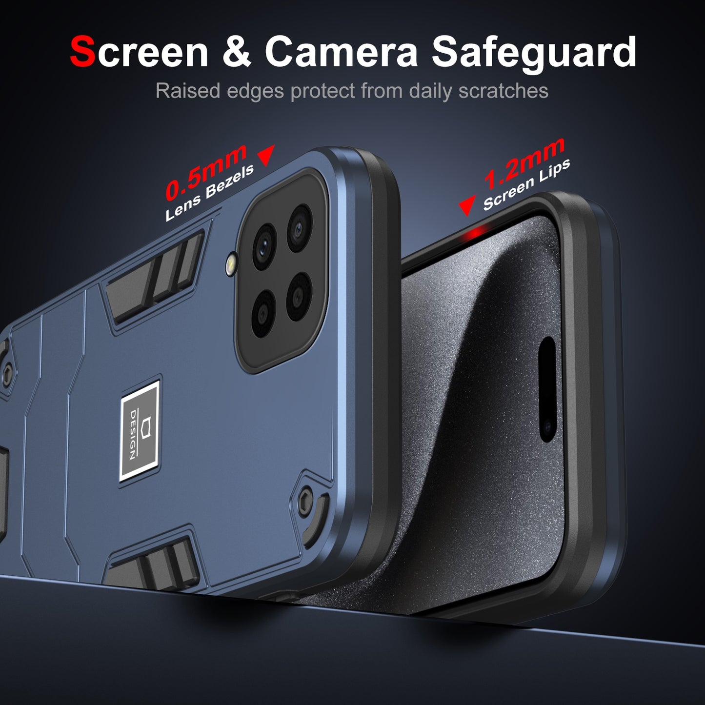 Samsung Galaxy M53 5G 2 in 1 Shockproof, Lightweight Phone Case with TPU+PC Material, Fashionable Design, and Precise Cut-outs
