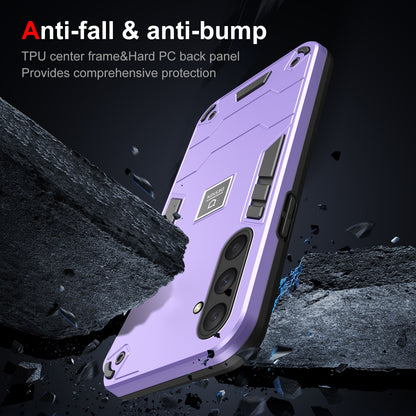 Samsung Galaxy M54 2 in 1 Shockproof, Lightweight Phone Case with TPU+PC Material, Fashionable Design, and Precise Cut-outs