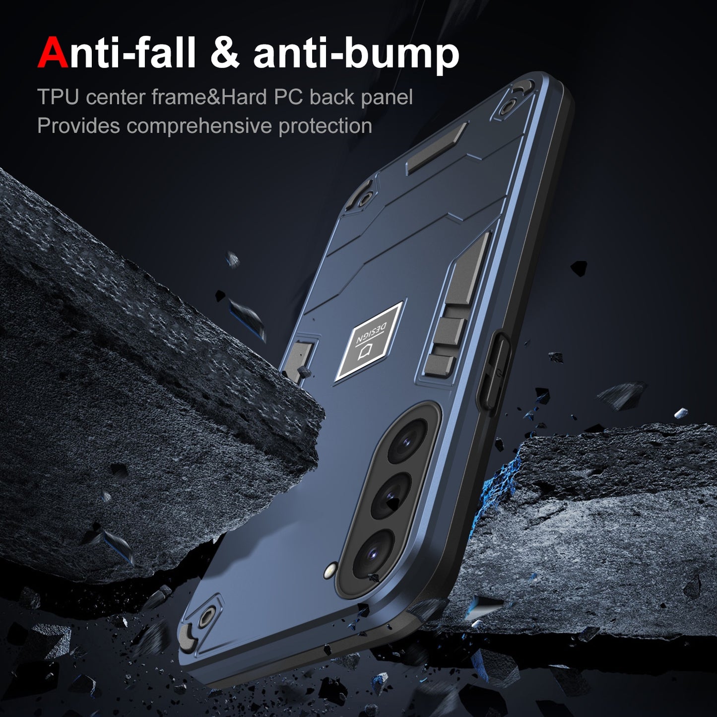 Samsung Galaxy S23 5G 2 in 1 Shockproof, Lightweight Phone Case with TPU+PC Material, Fashionable Design, and Precise Cut-outs