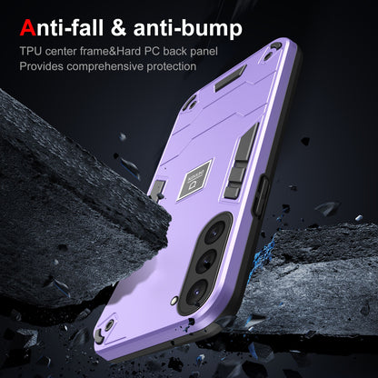 Samsung Galaxy S23 5G 2 in 1 Shockproof, Lightweight Phone Case with TPU+PC Material, Fashionable Design, and Precise Cut-outs