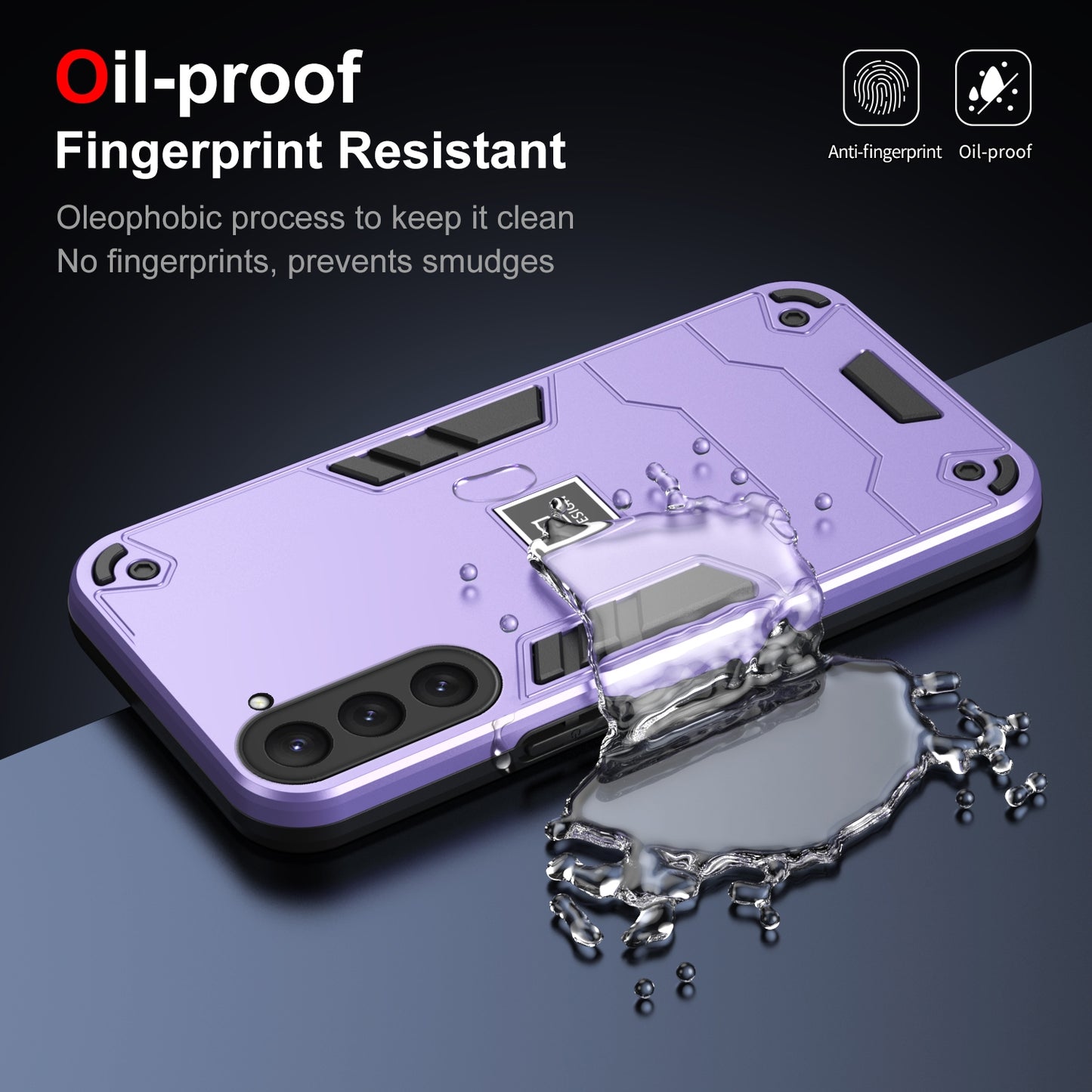 Samsung Galaxy S23 5G 2 in 1 Shockproof, Lightweight Phone Case with TPU+PC Material, Fashionable Design, and Precise Cut-outs
