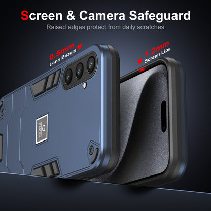 Samsung Galaxy S23 FE 5G 2 in 1 Shockproof, Lightweight Phone Case with TPU+PC Material, Fashionable Design, and Precise Cut-outs