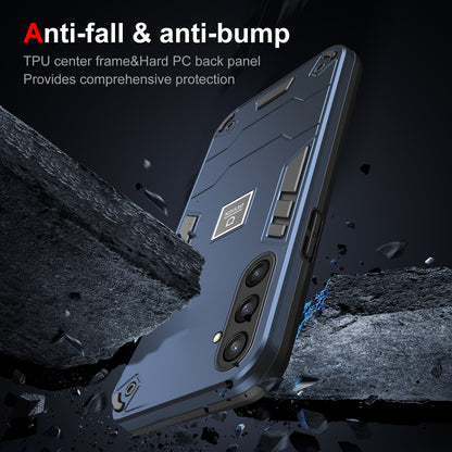 Samsung Galaxy S23 FE 5G 2 in 1 Shockproof, Lightweight Phone Case with TPU+PC Material, Fashionable Design, and Precise Cut-outs