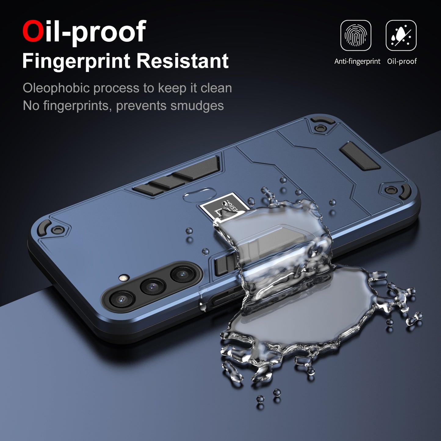 Samsung Galaxy S23 FE 5G 2 in 1 Shockproof, Lightweight Phone Case with TPU+PC Material, Fashionable Design, and Precise Cut-outs