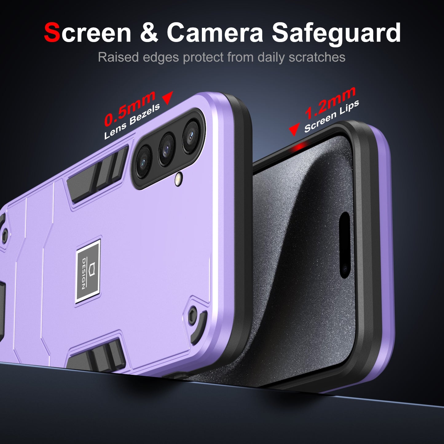 Samsung Galaxy S23 FE 5G 2 in 1 Shockproof, Lightweight Phone Case with TPU+PC Material, Fashionable Design, and Precise Cut-outs