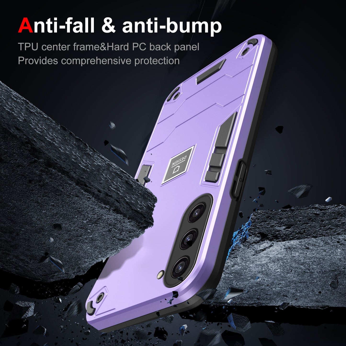 Samsung Galaxy S23+ 5G 2 in 1 Shockproof, Lightweight Phone Case with TPU+PC Material, Fashionable Design, and Precise Cut-outs