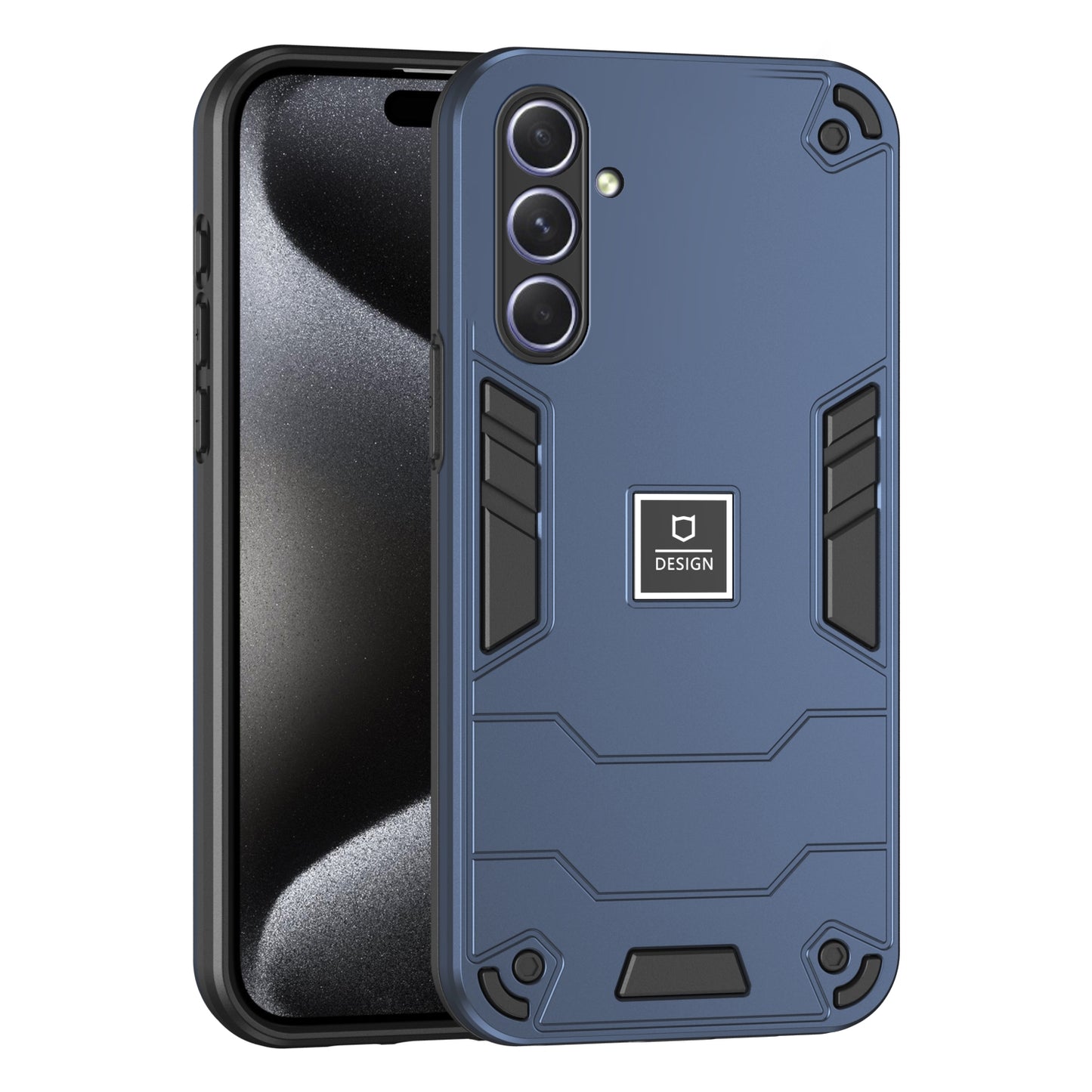 Samsung Galaxy A55 2 in 1 Shockproof, Lightweight Phone Case with TPU+PC Material, Fashionable Design, and Precise Cut-outs