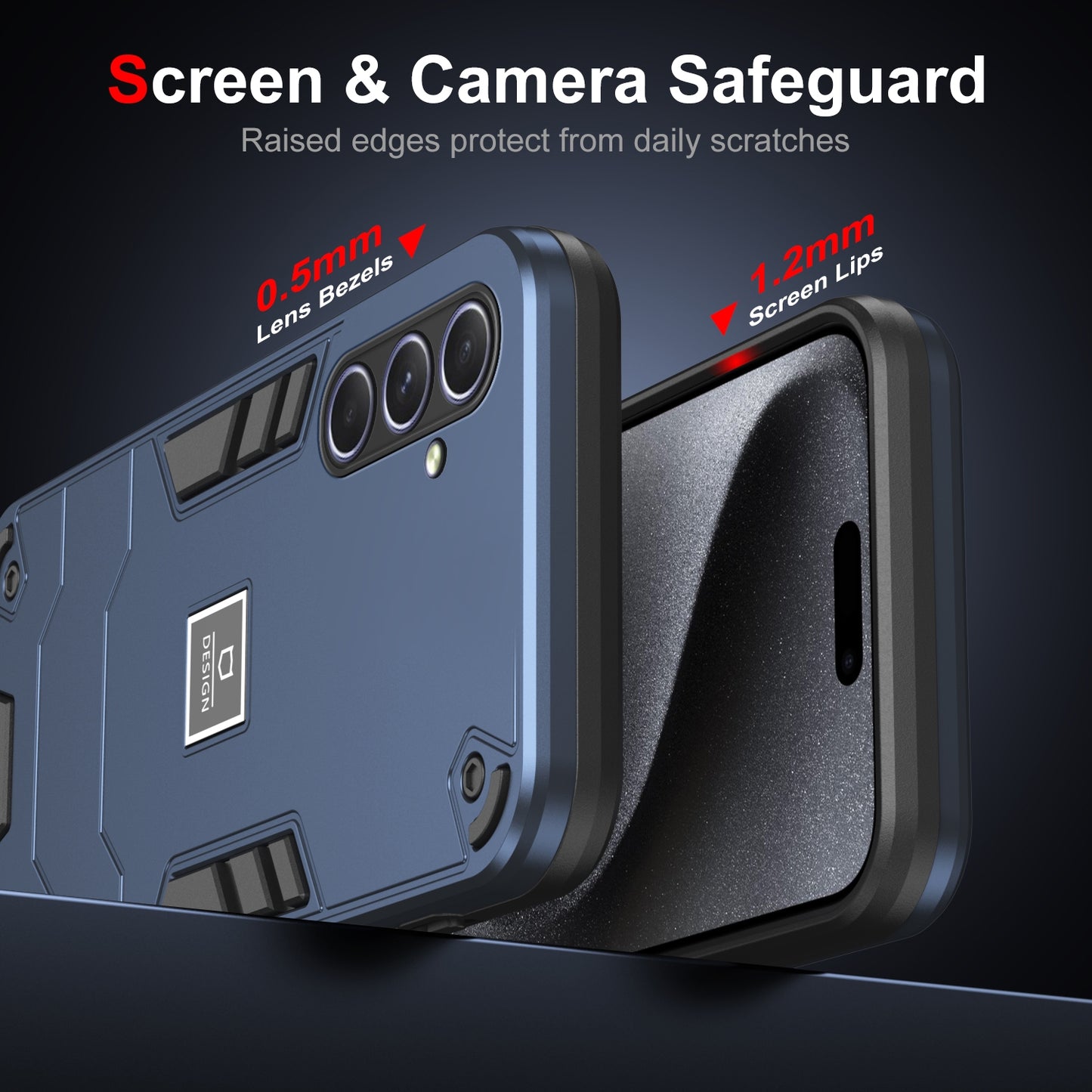 Samsung Galaxy A55 2 in 1 Shockproof, Lightweight Phone Case with TPU+PC Material, Fashionable Design, and Precise Cut-outs