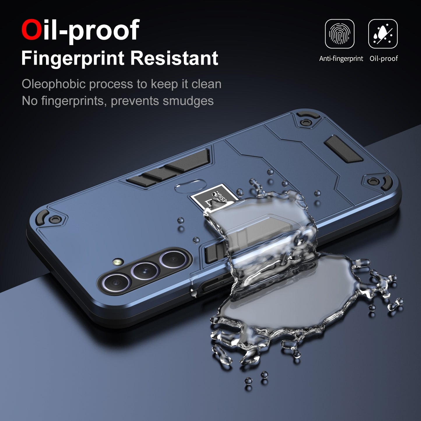 Samsung Galaxy A55 2 in 1 Shockproof, Lightweight Phone Case with TPU+PC Material, Fashionable Design, and Precise Cut-outs