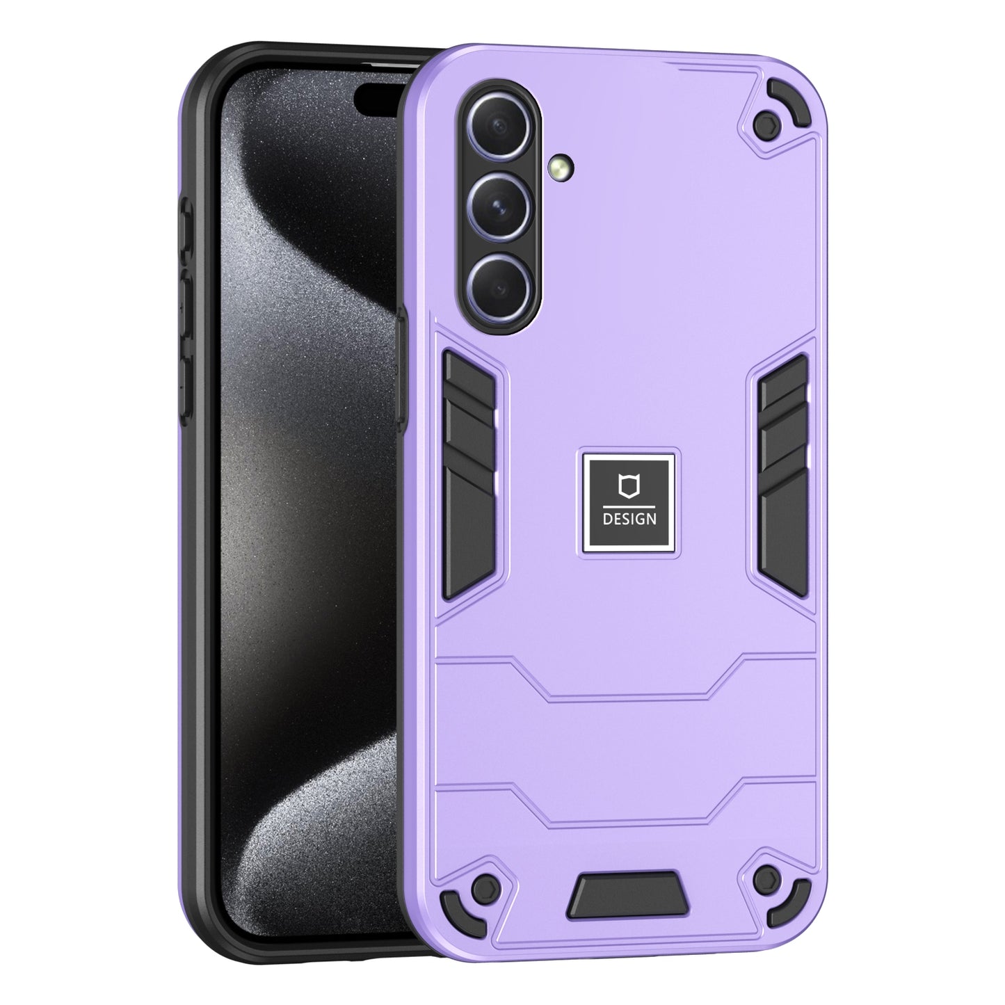 Samsung Galaxy A55 2 in 1 Shockproof, Lightweight Phone Case with TPU+PC Material, Fashionable Design, and Precise Cut-outs