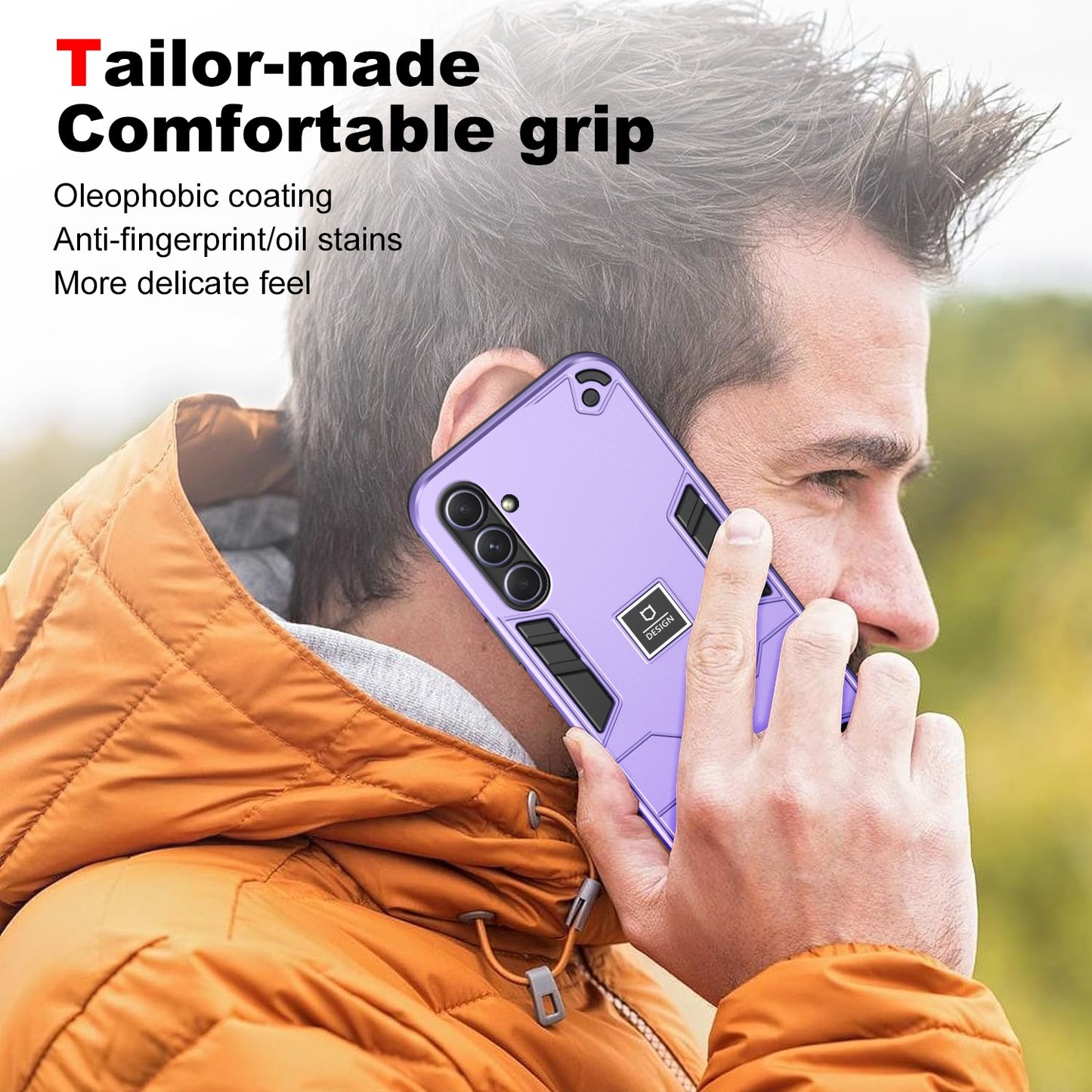 Samsung Galaxy A55 2 in 1 Shockproof, Lightweight Phone Case with TPU+PC Material, Fashionable Design, and Precise Cut-outs