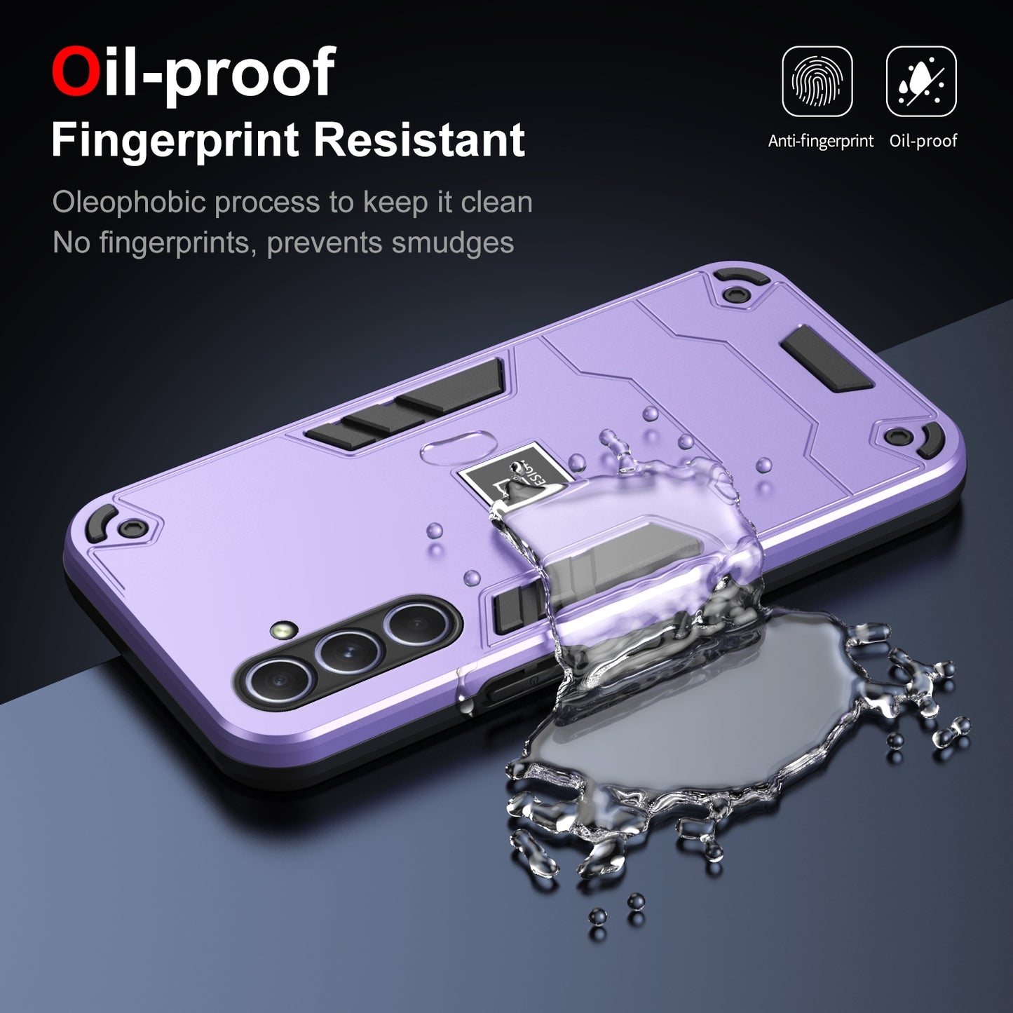 Samsung Galaxy A55 2 in 1 Shockproof, Lightweight Phone Case with TPU+PC Material, Fashionable Design, and Precise Cut-outs