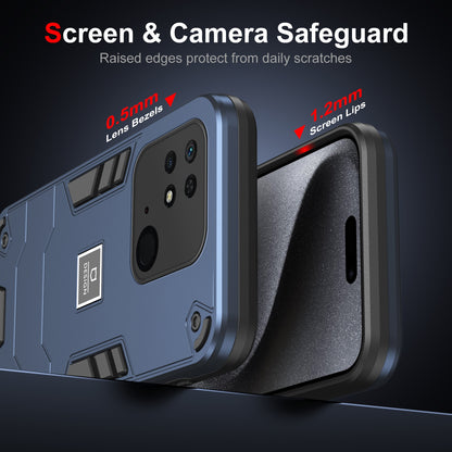 Xiaomi Redmi 10C 2 in 1 Shockproof, Lightweight Phone Case with TPU+PC Material, Fashionable Design, and Precise Cut-outs
