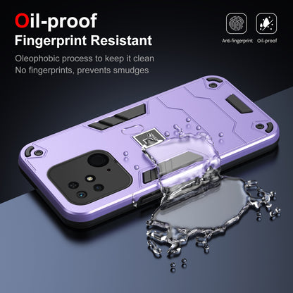 Xiaomi Redmi 10C 2 in 1 Shockproof, Lightweight Phone Case with TPU+PC Material, Fashionable Design, and Precise Cut-outs