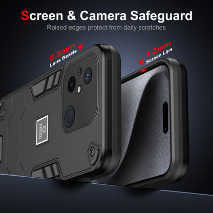 Xiaomi Redmi 12C 2 in 1 Shockproof, Lightweight Phone Case with TPU+PC Material, Fashionable Design, and Precise Cut-outs