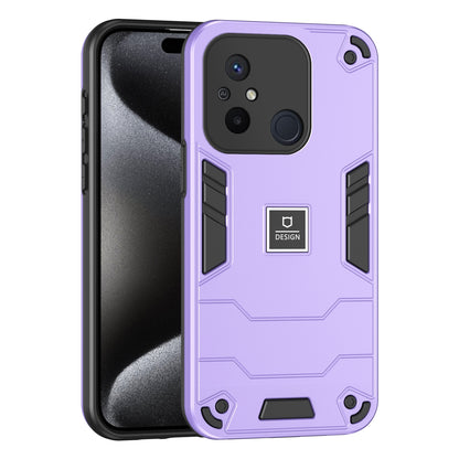 Xiaomi Redmi 12C 2 in 1 Shockproof, Lightweight Phone Case with TPU+PC Material, Fashionable Design, and Precise Cut-outs