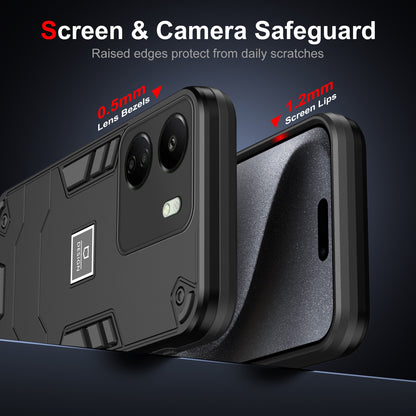 Xiaomi Redmi 13C 2 in 1 Shockproof, Lightweight Phone Case with TPU+PC Material, Fashionable Design, and Precise Cut-outs