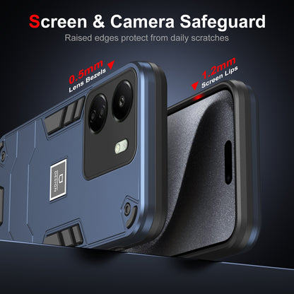 Xiaomi Redmi 13C 2 in 1 Shockproof, Lightweight Phone Case with TPU+PC Material, Fashionable Design, and Precise Cut-outs
