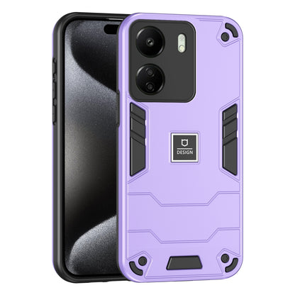 Xiaomi Redmi 13C 2 in 1 Shockproof, Lightweight Phone Case with TPU+PC Material, Fashionable Design, and Precise Cut-outs