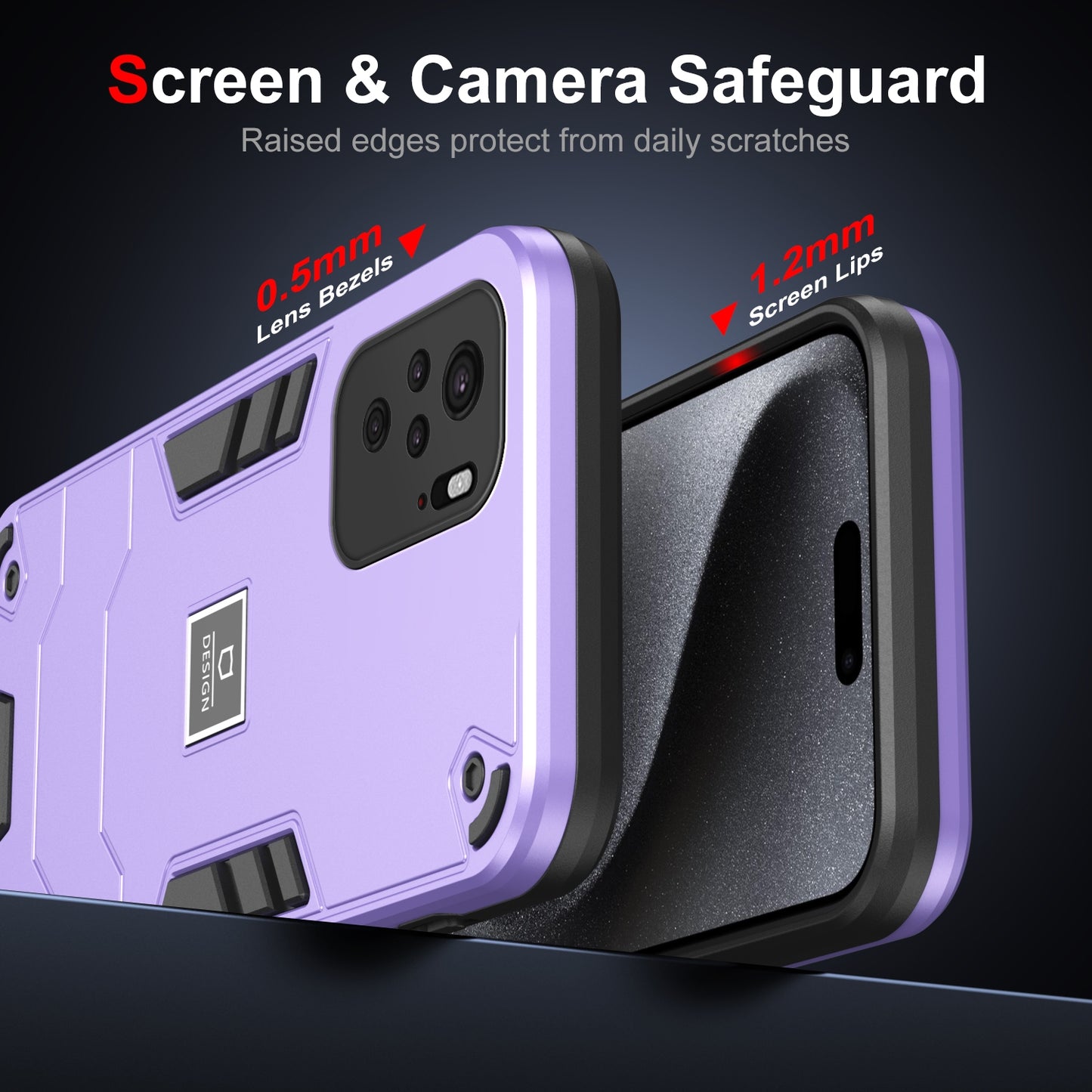 Xiaomi Redmi Note 10 4G 2 in 1 Shockproof, Lightweight Phone Case with TPU+PC Material, Fashionable Design, and Precise Cut-outs