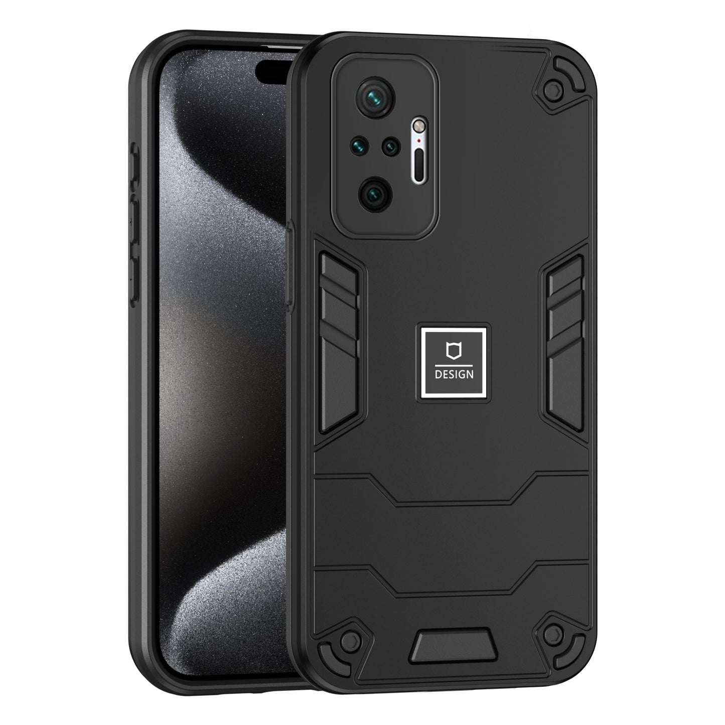 Xiaomi Redmi Note 10 Pro 4G 2 in 1 Shockproof, Lightweight Phone Case with TPU+PC Material, Fashionable Design, and Precise Cut-outs