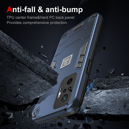 Xiaomi Redmi Note 10 Pro 4G 2 in 1 Shockproof, Lightweight Phone Case with TPU+PC Material, Fashionable Design, and Precise Cut-outs