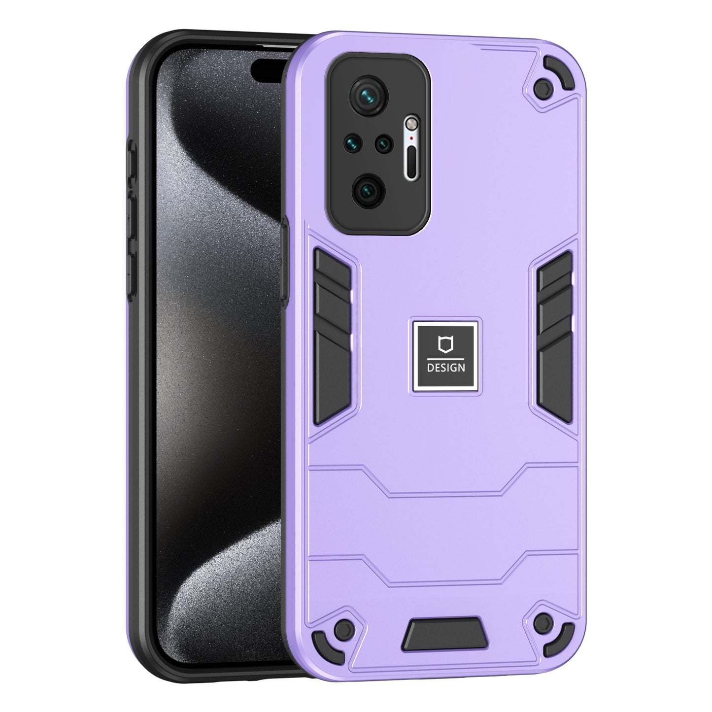 Xiaomi Redmi Note 10 Pro 4G 2 in 1 Shockproof, Lightweight Phone Case with TPU+PC Material, Fashionable Design, and Precise Cut-outs