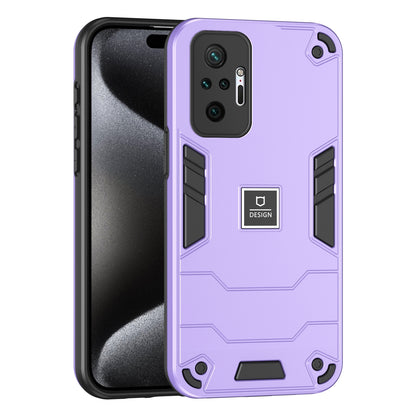 Xiaomi Redmi Note 10 Pro 4G 2 in 1 Shockproof, Lightweight Phone Case with TPU+PC Material, Fashionable Design, and Precise Cut-outs