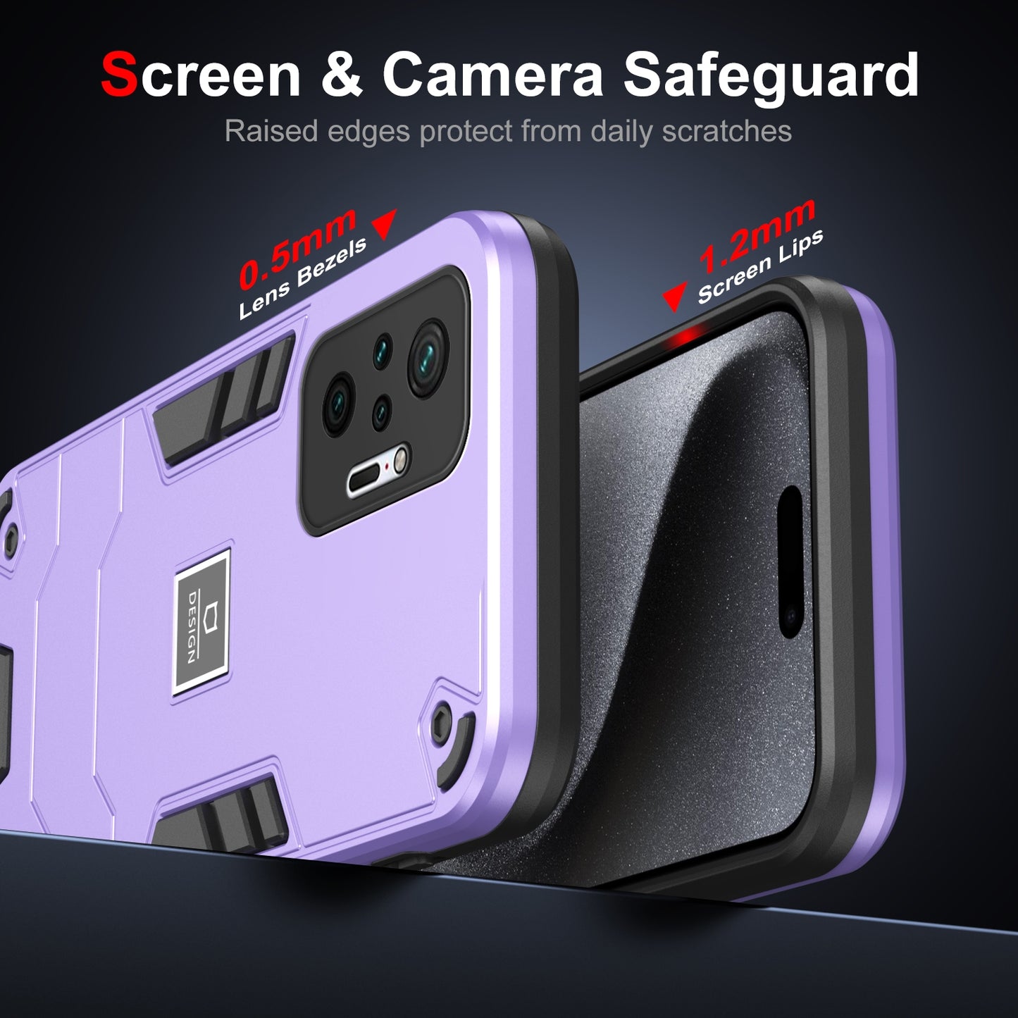 Xiaomi Redmi Note 10 Pro 4G 2 in 1 Shockproof, Lightweight Phone Case with TPU+PC Material, Fashionable Design, and Precise Cut-outs
