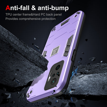 Xiaomi Redmi Note 10 Pro 4G 2 in 1 Shockproof, Lightweight Phone Case with TPU+PC Material, Fashionable Design, and Precise Cut-outs