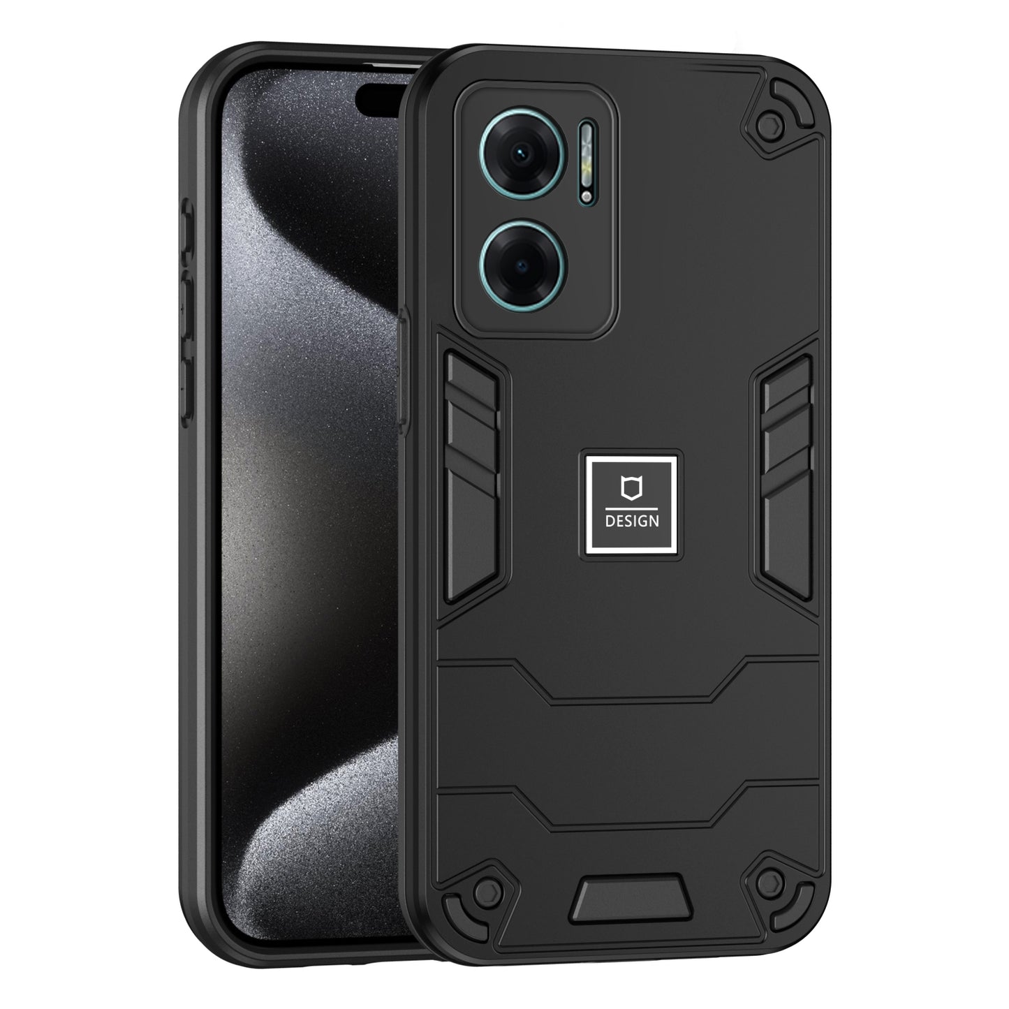 Xiaomi Redmi Note 11E 2 in 1 Shockproof, Lightweight Phone Case with TPU+PC Material, Fashionable Design, and Precise Cut-outs
