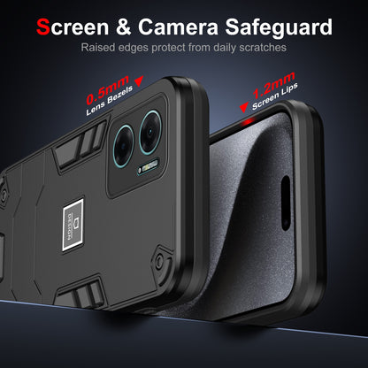 Xiaomi Redmi Note 11E 2 in 1 Shockproof, Lightweight Phone Case with TPU+PC Material, Fashionable Design, and Precise Cut-outs