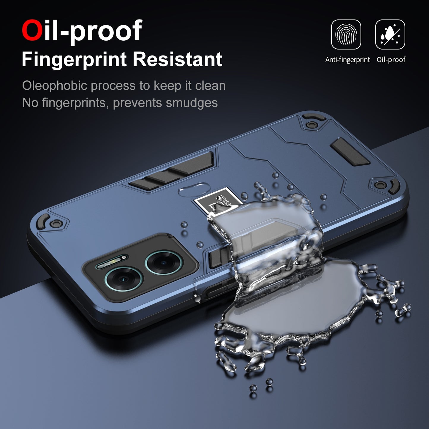 Xiaomi Redmi Note 11E 2 in 1 Shockproof, Lightweight Phone Case with TPU+PC Material, Fashionable Design, and Precise Cut-outs