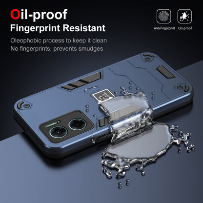 Xiaomi Redmi Note 11E 2 in 1 Shockproof, Lightweight Phone Case with TPU+PC Material, Fashionable Design, and Precise Cut-outs