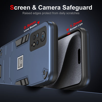 Xiaomi Redmi Note 11 Pro 4G 2 in 1 Shockproof, Lightweight Phone Case with TPU+PC Material, Fashionable Design, and Precise Cut-outs