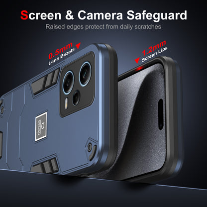Xiaomi Redmi Note 12 Pro Global 2 in 1 Shockproof, Lightweight Phone Case with TPU+PC Material, Fashionable Design, and Precise Cut-outs