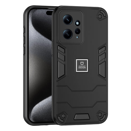 Xiaomi Redmi Note 12 4G Global 2 in 1 Shockproof, Lightweight Phone Case with TPU+PC Material, Fashionable Design, and Precise Cut-outs