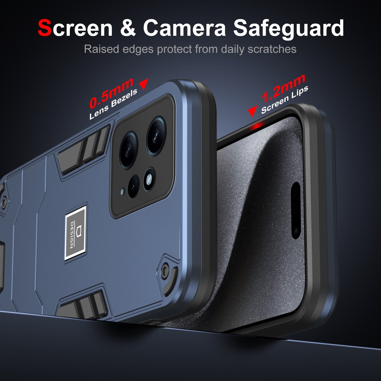 Xiaomi Redmi Note 12 4G Global 2 in 1 Shockproof, Lightweight Phone Case with TPU+PC Material, Fashionable Design, and Precise Cut-outs