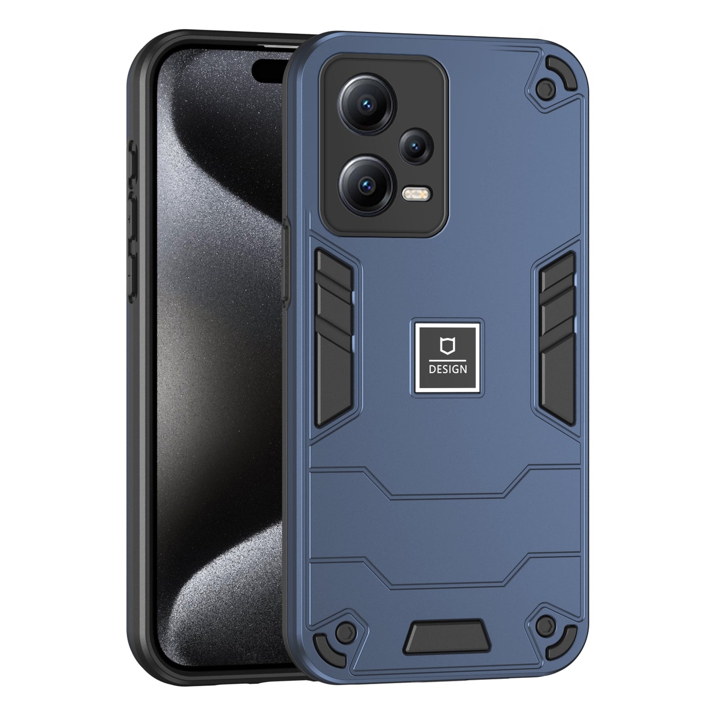 Xiaomi Redmi Note 12 5G Global 2 in 1 Shockproof, Lightweight Phone Case with TPU+PC Material, Fashionable Design, and Precise Cut-outs