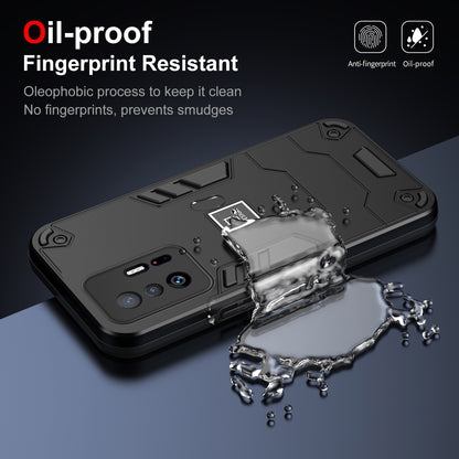 Xiaomi Mi 11T 2 in 1 Shockproof, Lightweight Phone Case with TPU+PC Material, Fashionable Design, and Precise Cut-outs