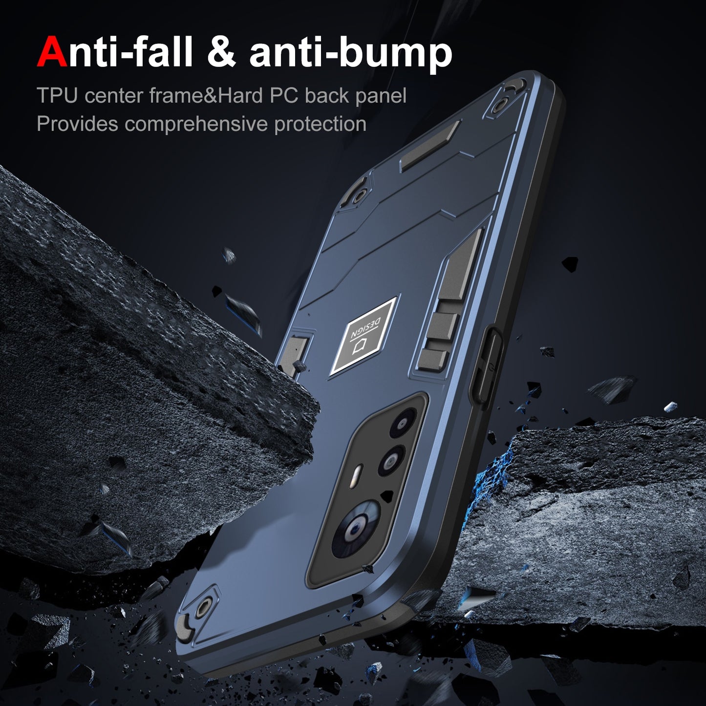 Xiaomi 12T 2 in 1 Shockproof, Lightweight Phone Case with TPU+PC Material, Fashionable Design, and Precise Cut-outs