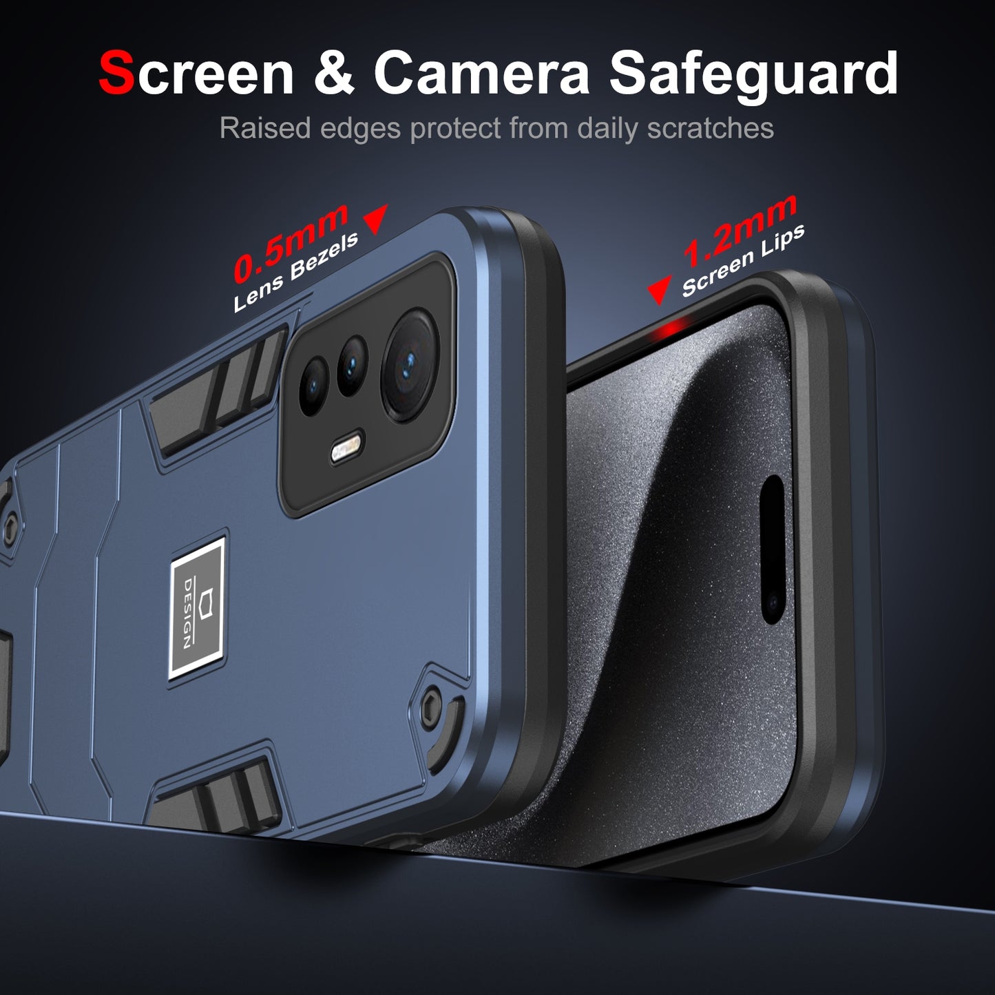 Xiaomi 12 Lite 2 in 1 Shockproof, Lightweight Phone Case with TPU+PC Material, Fashionable Design, and Precise Cut-outs